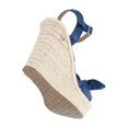 thumbnail image 4 of Sandalia De Plataforma Irlanda Con Yute Natural Cabra Piel Marsella Azul Marino Para Mujer, 4 of 5