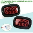 thumbnail image 4 of Golf Cart Taillight Kit for Yamaha G14 G16 G19 G22  DS with 3 Wire Wiring Plug Turn Signal And Brake Light Golf Cart Rear Tail Light OEM: 1017035, 4 of 6