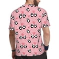 thumbnail image 2 of Wukai Valentine'S Day Panda Print Men's Short-Sleeved Mesh T-Shirt,Quick-Dry Short Sleeve Workout T-Shirt-Medium, 2 of 8