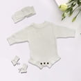 thumbnail image 2 of REDARER Hand Embroidered Baby Knitted Jumpsuit Autumn and Winter Baby Sweater for Boys and Girls Cute Crawling,Kids Clothing,Size:9-12 Months, 2 of 4