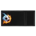 thumbnail image 4 of FUIALDOLG Trifold Card Wallet in Fire Lightning Soccer Pattern, Portable Polyester Foldable Wallet for Outdoor Sports and Teen Daily Use, 4 of 7