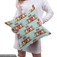 thumbnail image 4 of Ambesonne Circus Fabric by the Yard Upholstery, Cartoon Tent and Trees Fun, 10 Yards, Pale Blue and Multicolor, 4 of 4