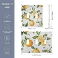 thumbnail image 2 of Yayeee Toggle Light Switch Wall Plate 2-Gang 4.56"x4.48" Decorative Outlet Cover, White Watercolor Oranges, 2 of 7