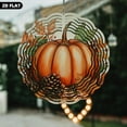 thumbnail image 5 of Pumpkin Leaves Pine Cone Garden Wind Spinner 3D Metal Wind Chimes Decoration Ourdoor Chimes for Door Window Balconie Bedroom 9.8 in, 5 of 7