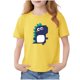 thumbnail image 2 of Blusas y camisas de manga corta con cuello redondo para niños Camiseta de verano de manga corta estampada para niñas Jersey elegante de cuello redondo para niñas Top de algodón para niños, 2 of 6