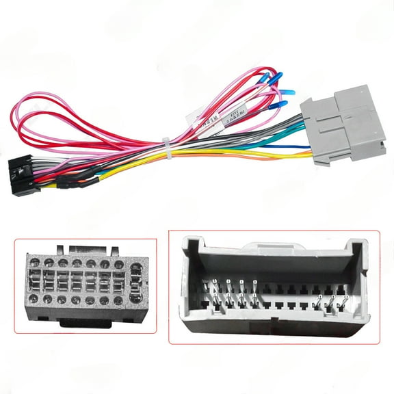 Applicable to 04-07 Hummer H2/H3 modified power cord Palm Xun 16P Android large screen navigation 16-pin tail line
