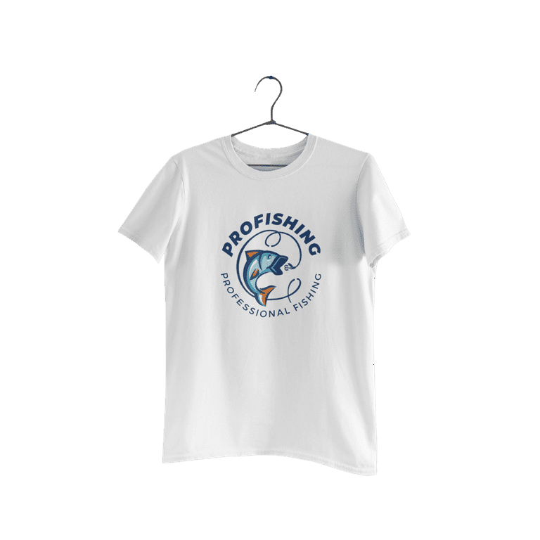 Kimaran Professional Fishing Tournament Logo Art T-Shirt unisex Short Sleeve Tee (White XL), Adult unisex
