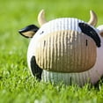 thumbnail image 5 of HuggleHounds Durable Ruff-Tex Ball Toy for Dogs, Made from Tear Resistant Rubber, Cow, 5 of 6