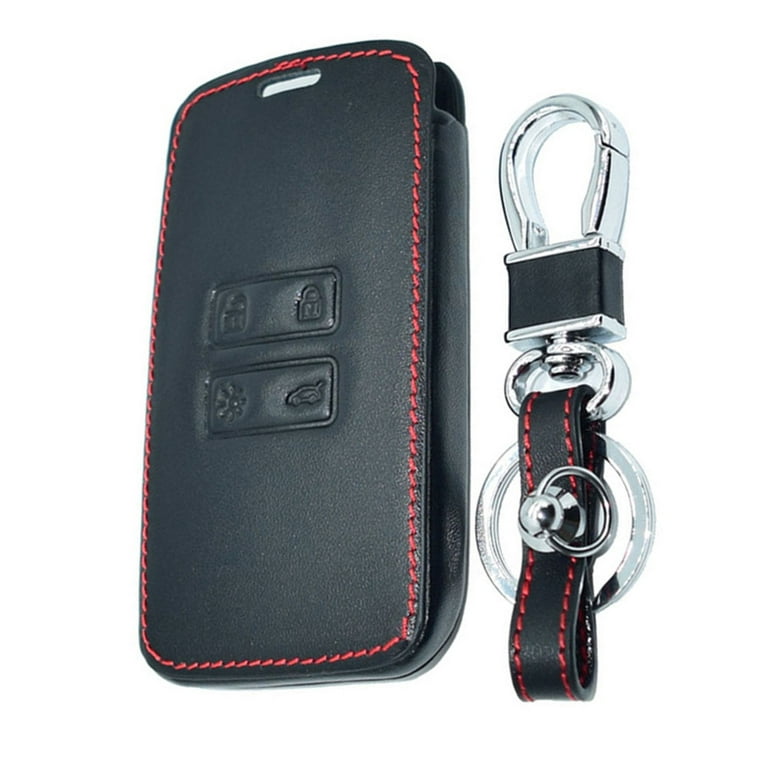 Leather Car Key Case Bag Protector Cover For Renault Captur Clio
