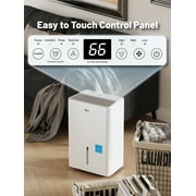 DuraComfort 50 Pints Dehumidifie for Basement with Pump, 4500 Sq.Ft Energy Star for Large Rooms, Powerful Humidity Control, Easy Drainage (MAX 115 Pint at 89.6℉, RH80%)