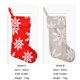 thumbnail image 2 of Billuyoard Regalo de Navidad Bolsa de dulces Decoración del hogar Fiesta DIY Copo de nieve Medias de Navidad Suministros de envoltura Festival Calcetín Kits de decoración para fiestas Rojo Billuyoard HA068306-01, 2 of 6