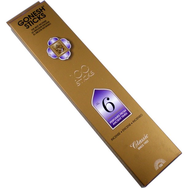 Gonesh 6 Ancient Times Incense Sticks [100 Sticks Per Box Black 10