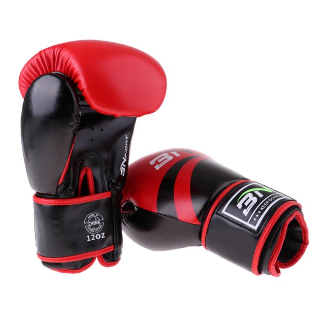 Guantes de boxeo transpirables MMA Kickboxing Guantes de entrenamiento para Karate Taekwondo rojo Zulema Guantes de entrenamiento de boxeo
