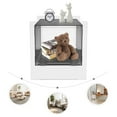 thumbnail image 6 of Modern Acrylic Nightstand Side Table with Storage Shelf Clear Bedside Table End Table for Living Room Bedroom (Black), 6 of 12