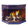thumbnail image 2 of Cardboard Fireplace Stand Up | Fake Brick Cutout Decoration for The Background | Christmas Halloween Holidays Decor, 2 of 3