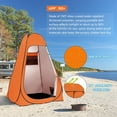 thumbnail image 5 of Pop Up Shower Tent, Portable Privacy Camping Changing Tent, Camp Toilet Bathroom Pod with Rain Shelter & Windows, UPF 50+ & Waterproof, 47.2" x 47.2" x 74.8", 5 of 9