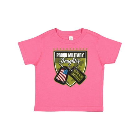 

Inktastic Proud Military Daughter Soldier Hero Girls Toddler T-Shirt