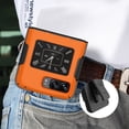 thumbnail image 6 of Case with Clip for Motorola RAZR 2022 Flip Phone, Nakedcellphone [Grid Texture] Slim Hard Shell Cover and [Rotating/Ratchet] Belt Hip Holster Holder Combo for Moto RAZR 3 5G, 6 of 10