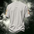 thumbnail image 6 of KLHDSF Mens Casual Halloween Print Top Lightweight Breathable Daily T-Shirt Round Neck Short Sleeve Loungewear Gray XL, 6 of 6
