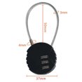 thumbnail image 3 of LJNYFDC Keyless Door Lock Zinc Alloy Luggage Locks 3 Digit Combination Lock Travel Suitcase Padlock for Backpacks, 3 of 7
