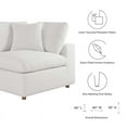 thumbnail image 5 of Modway Commix 6-Piece Modern Fabric Overstuffed Sectional Sofa in Pure White, 5 of 12