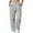 Gray #048, variant on Criss Cross High Waisted Sweatpants Women Baggy Stretchy Gym Active Athletic Joggers Straight Legs Casual Fall Winter Pants Gray M