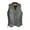 Gray, variant on Men's Leather Motorcycle Vest Biker Club Vest with Pockets & Side Laces