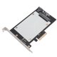 thumbnail image 3 of Tarjeta adaptadora PCIE a U.2 Tarjeta adaptadora PCIE3.0 X4 a SATA Tarjeta adaptadora de disco duro para disco duro SAS SATA U.2 de 2,5 pulgadas, 3 of 10