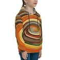 thumbnail image 3 of Kll Unisex Kids Boys Girls Hooded Pocket Pullover Hoodies-Colorful Swirl, 3 of 9