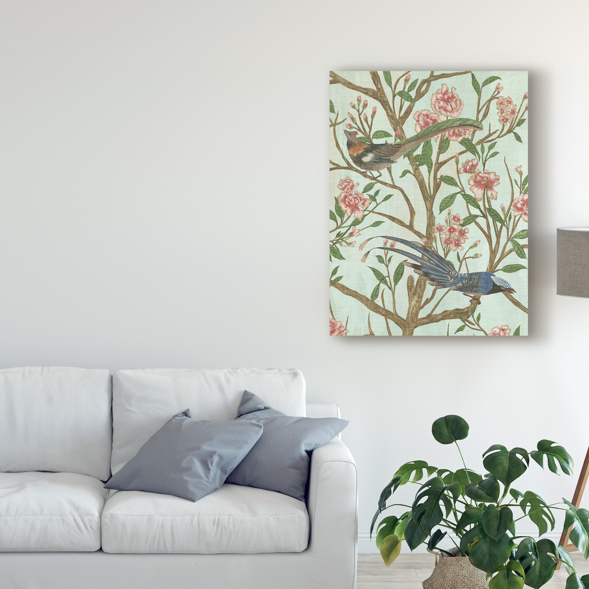 Trademark Fine Art 'Delicate Chinoiserie II' Canvas Art by Melissa Wang