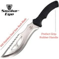 thumbnail image 2 of Snake Eye Tactical 15 Inches Tracker Machete Knife, 9 Inches Saw-Back Blade, Heavy Duty Rubber Handle for Perfect Grip (Silver), 2 of 5