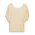 thumbnail image 2 of eVogues Plus Size Dolman Sleeve Top Stone, 2 of 3