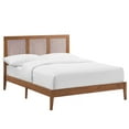 thumbnail image 2 of Sirocco Rattan and Wood Full Platform Bed in Walnut, 2 of 10