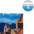 thumbnail image 5 of Coolnut Germany Old Townscape at Night Bath Shower Curtain Liners 60x72in 100% Polyester Waterproof Bath Curtain with Hooks, 5 of 6