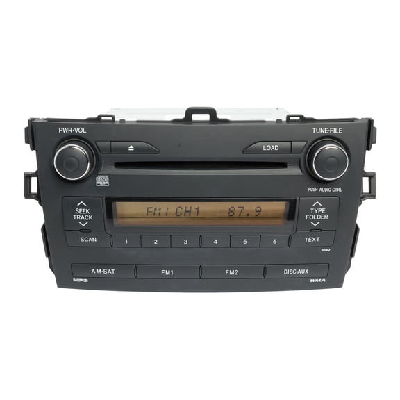 Restored 2009-10 Toyota Corolla AM FM Radio 6 CD Player 86120-02B10 Face A518A2 - (Refurbished)