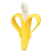Baby Banana The Original Teether-Toothbrush, Infant to Toddler, Butter-Soft Bristles for Gums and Teeth, Bendable Food Grade Silicone, Family-Owned Business Since 2009, 11 Million+ Sold