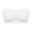 60# White, variant on UoCefik Strapless Bras for Women Bandeau Bralette Seamless Wireless Strapless Bra Padded Tube Top Beige 38