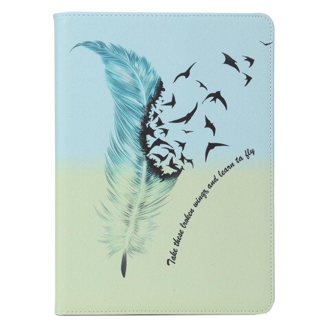 Funda de cuero pintada, funda protectora para tableta portátil de PU, funda de cuero con tapa para tableta, diseño de próxima generación