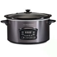 thumbnail image 1 of Olla de Cocción Lenta Hamilton Beach Programable 6 Qt con Función Descongelar, Mantener Caliente y Automático 325W Reacondicionado, 1 of 8