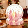 thumbnail image 6 of Pink and Gold Snowflake Christmas Tree Disposable Tableware, Party Tableware Set for Holiday Gatherings, Christmas Dinner, Birthday Celebrations, Festive Decorations and Events, 6 of 6
