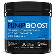 RSP Nutrition Nitric Oxide Amino Acid Supplements, Blue Raspberry, 1 Scoop (4.6g), 6.4 oz