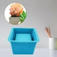 thumbnail image 4 of Shangren Moules en Silicone Portables Pot Facile à Utiliser pour Succulentes Artisanat Rond Réutilisable Bleu C, 4 of 8