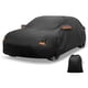 thumbnail image 1 of Cubierta de coche única Bargains, película de aluminio, cubierta completa para coche, protección impermeable para todo tipo de clima con cremallera en la puerta del conductor, negra para Acura Integra, 1 of 7