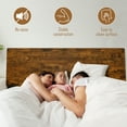 thumbnail image 5 of Acacia Serenity King Bed Frame and Headboard Solid Wood Platform Bed, King Size Bed Frame and Headboard, Scandinavian Wood Bed Compatible with All Mattress Types, Non-Slip and Noise-Free, Caramel, 5 of 8