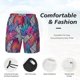 thumbnail image 3 of Balery Tropical Leaves Bañador para hombre, shorts de playa de secado rápido con entrepierna y forro de compresión-Small, 3 of 6