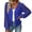 Blue, variant on Women's Short Cardigan Bolero Sheer Shrug Tie Open Front Bell Sleeve Summer Cropped Bolero Cardigan Black S(S)