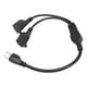 thumbnail image 5 of Cable De Alimentación Divisor En Y De Extensión, Enchufe De EE.UU. UU. 100-240 V Plug And Play Cable De Alimentación De 3 Clavijas De 1 A 2 Salidas Macho A Hembra Para Computadora, 5 of 7