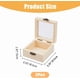 thumbnail image 2 of 2 cajas de madera con tapa de vidrio, pequeñas cajas de madera con tapa transparente, caja de regalo de madera sin terminar con cierre de metal., 2 of 9