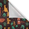 thumbnail image 6 of Ambesonne Zoo Valance & Curtain, Savannah Animal Wild Cats Motif, 55"x36", Seal Brown Dark Orange, 6 of 7