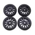 thumbnail image 2 of Juego de 8 piezas de repuesto de neumáticos de goma de 17 mm para orugas automáticas Hsp Hpi Rc de 1: 8 Macarena RC Buggy Wheel neumáticos, 2 of 8